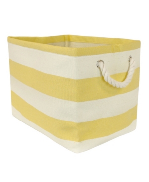 Design Imports Paper Bin Stripe Rectangle Medium