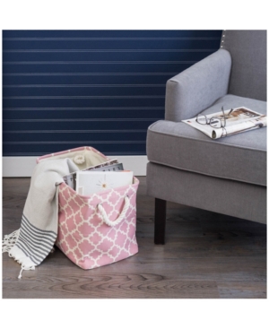 Design Imports Variegated Polyester Storage Bin