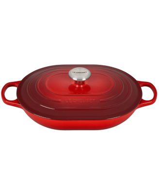Enameled Cast Iron 3.75-Qt. Oval Casserole with Lid