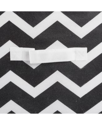 Chevron Print 2-Pc. Storage Bin