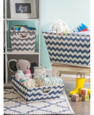 Polyester Bin Chevron Trapezoid Large