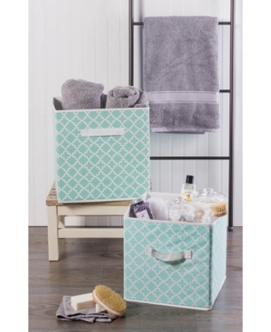Design Imports 2-Pc Non-Woven Polyester Cube Set