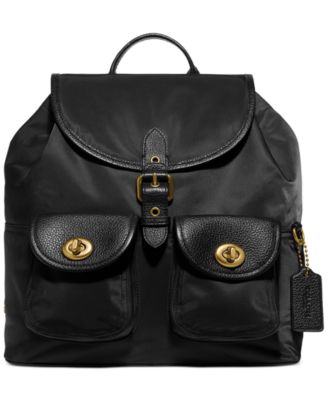 macys coach backpack