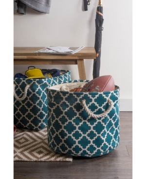 Design Imports Variegated Polyester Storage Bin