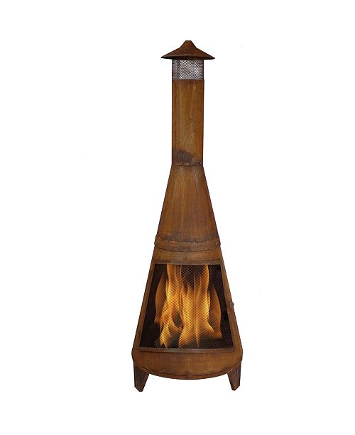 Sunnydaze Decor Rustic Outdoor Wood Burning Backyard Chiminea Fire Pit Reviews Furniture Macy S