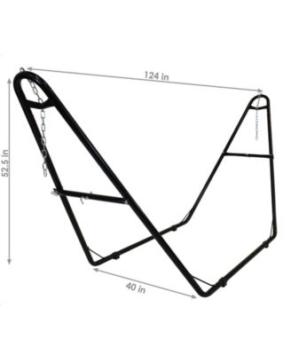 Large Double Brazilian Hammock with Universal Stand - 450 lb Weight Capacity