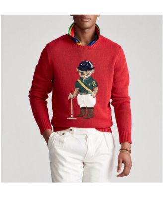 polo ralph lauren red bear sweater