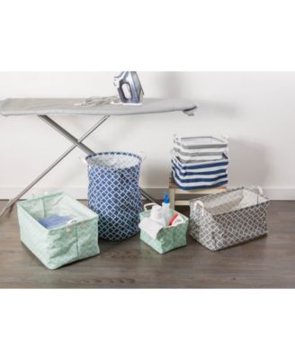 Polyethylene Coated Cotton Polyester Laundry Hamper Lattice Round