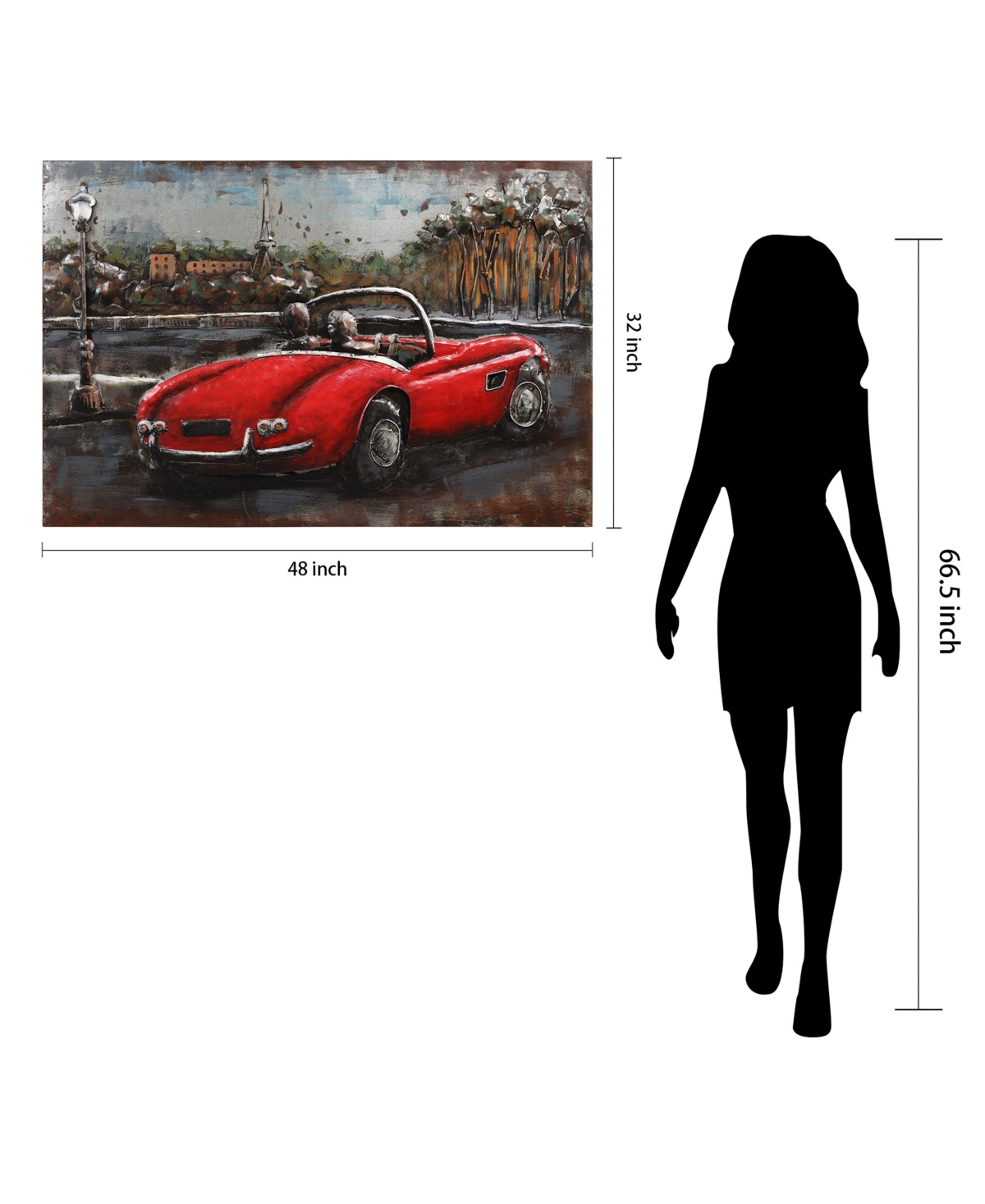 Empire Art Direct Convertible Mixed Media Iron Hand Painted Dimensional Wall Art, 2