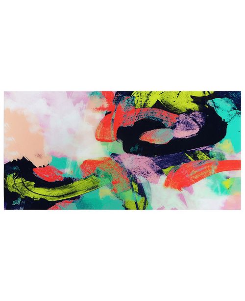 Empire Art Direct Colorful Frameless Free Floating Tempered Art