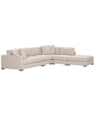 Furniture Gabria 5-Pc. Fabric Sectional Sofa, Created For Macy's ...