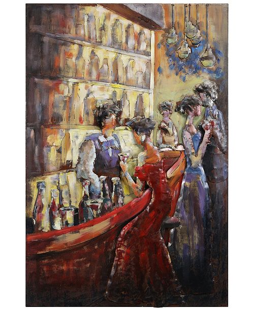 Empire Art Direct Tavern Mixed Media Iron Hand Painted Dimensional
