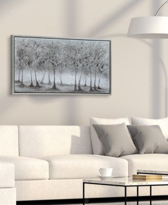Solitary Field Textured Metallic Hand Painted Wall Art by Martin Edwards, 24" x 48" x 1.5"