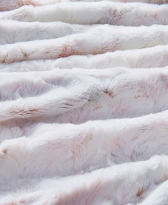 Sachi Faux-Fur Throw, 60&amp;quot; x 70&amp;quot;