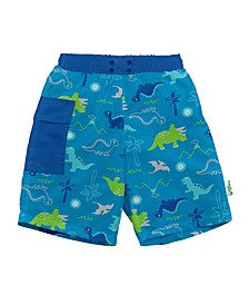 Baby Boy Pocket Trunks with Built-In Reusable Absorbent Swim Diaper