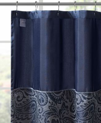 Aubrey Jacquard Beaded Shower Curtain, 72" x  72"