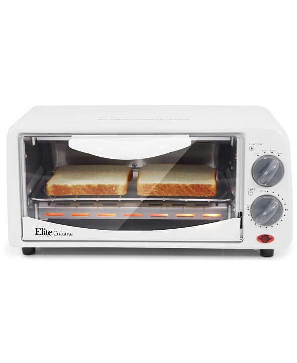 Elite Cuisine 2 Slice Toaster Oven with Broiler & Timer & Reviews