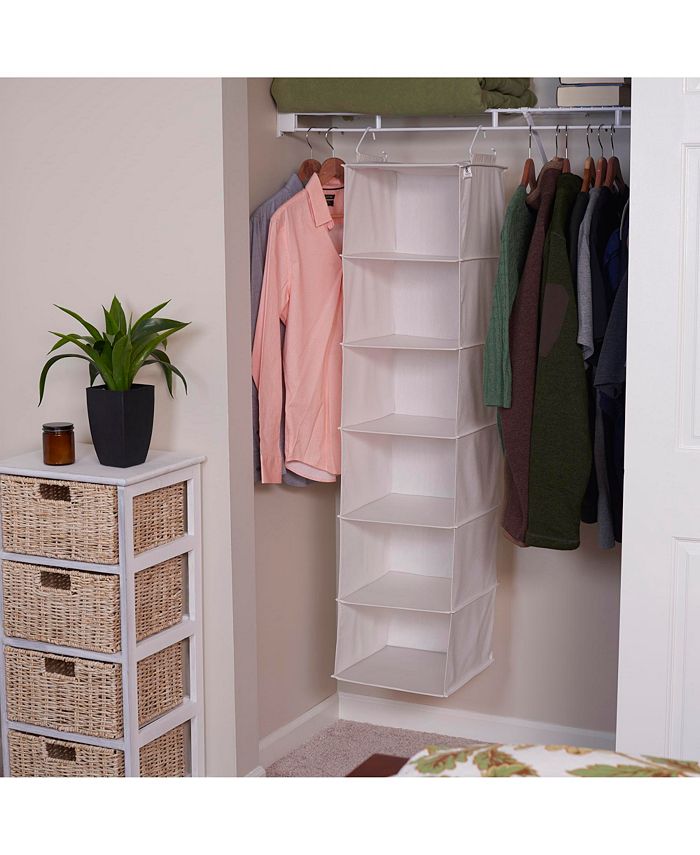 Household Essentials 6 Shelf Hanging Closet Organizer Macy s