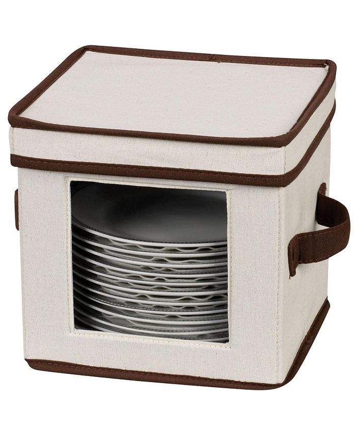 Household Essentials China Plate Storage Box, Salad Plate Storage