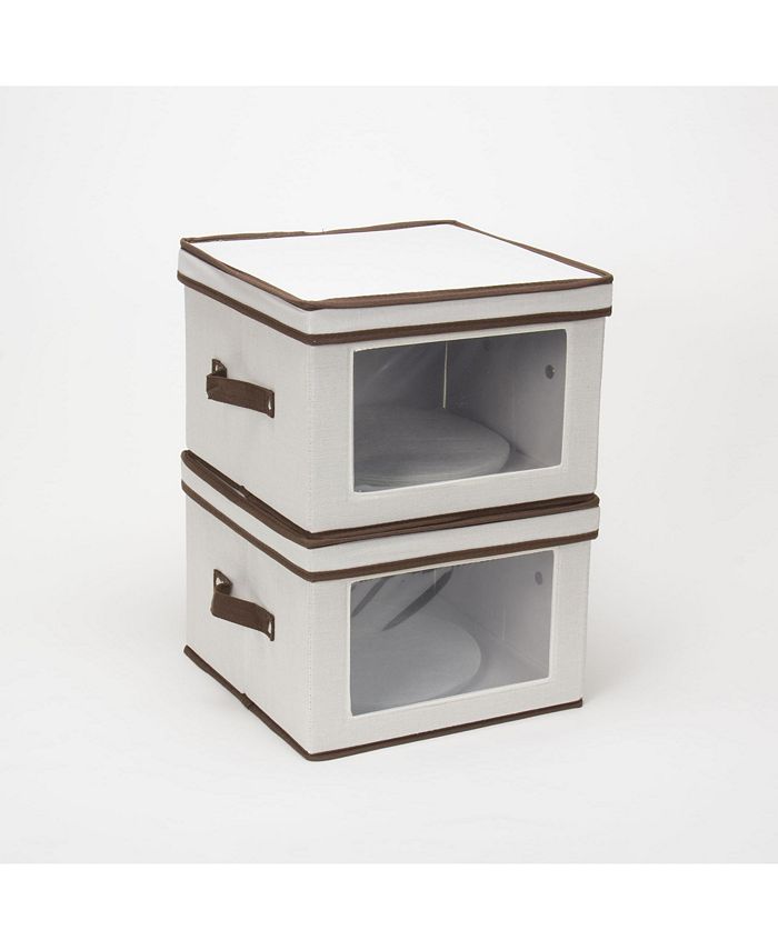 Household Essentials Dinner Plate Storage Box Macy's