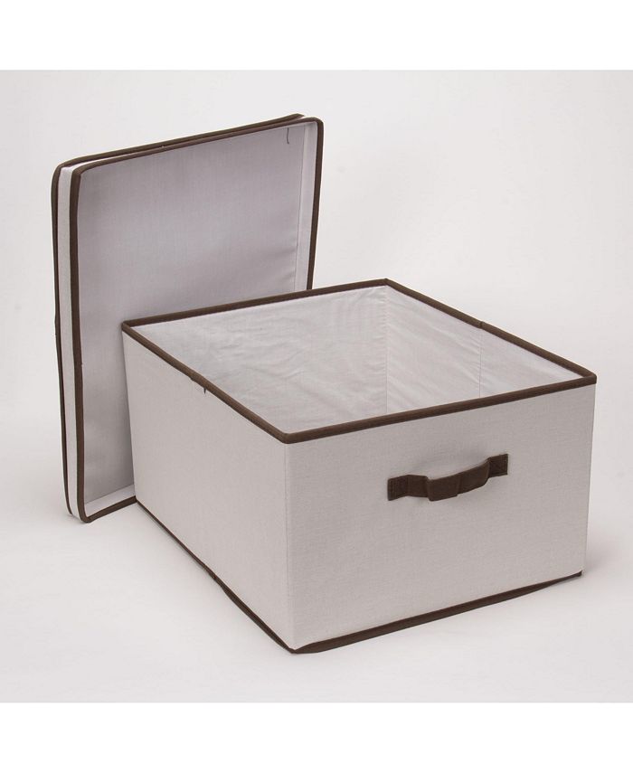 Household Essentials Large Canvas Storage Box Macy's