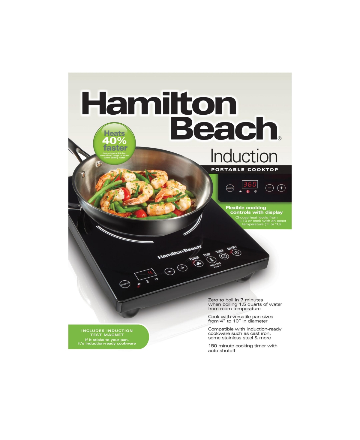 Hamilton Beach Single Induction Cooktop