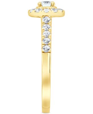 Diamond Halo Bridal Set (1 ct. t.w.) in 14k Yellow or Rose Gold