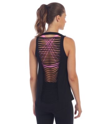 Get Shredded Laser Cut Open Back Tank