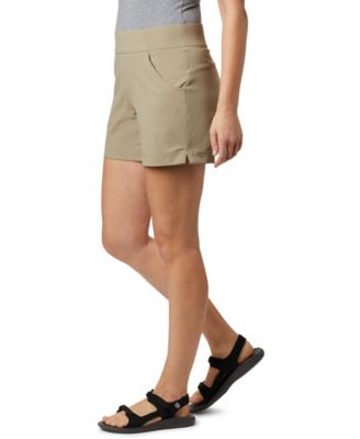 Women Omni-Shield Stretch Climber Canyon Shorts (6, Steel Blue