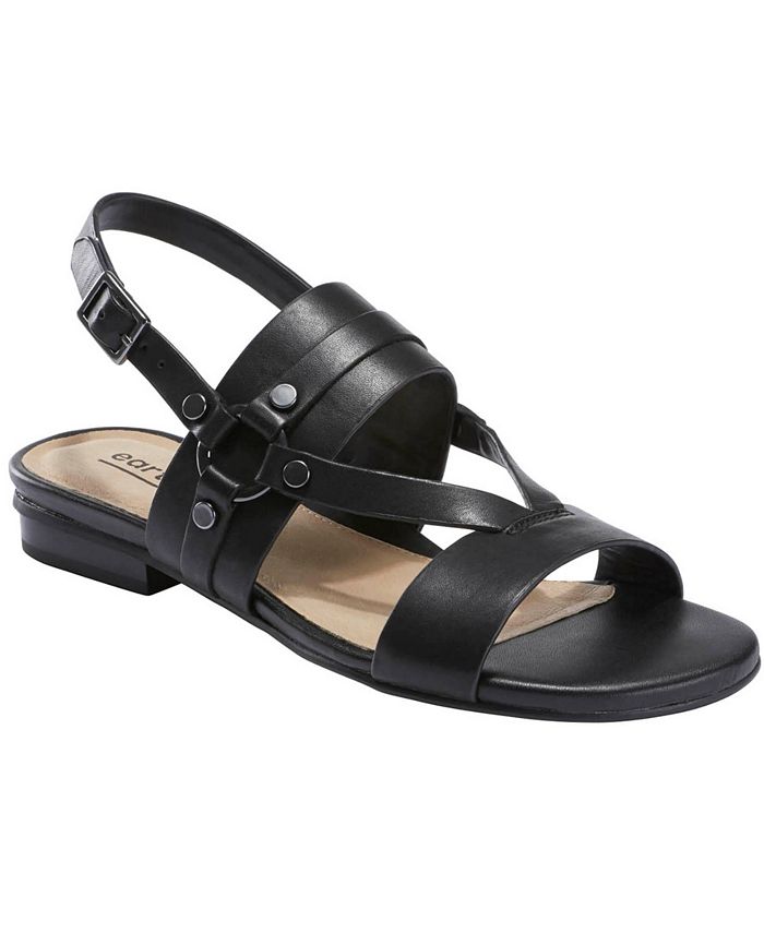 Earth Origins Leather Sling-Back Sandals - Laney 