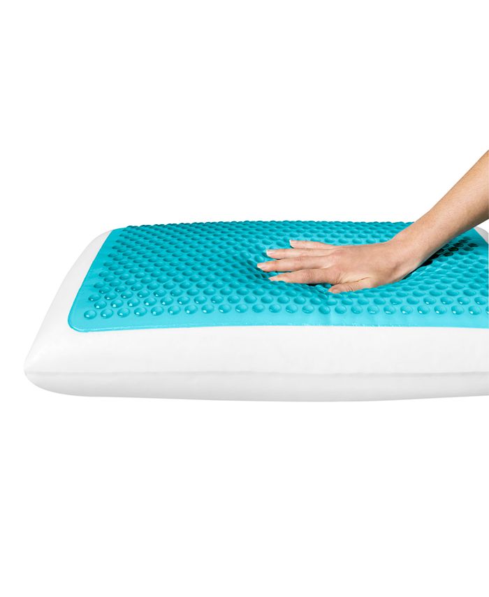 Comfort Revolution Queen Bubble Gel Memory Foam Pillow Macy's