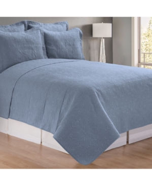 C & F Home Matelasse Coverlet, King In Colonial Blue