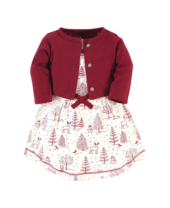 Baby girl dress and cardigan deals set