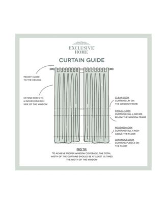 Curtains Indoor - Outdoor Solid Cabana Tab Top Curtain Panel Pair, 54" x 108"