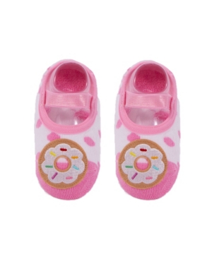 image of Nwalks Toddler and Little Girls Socks with Donut Applique