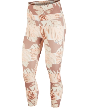 Nike Women's Dri-fit Printed Cropped Full Length Leggings