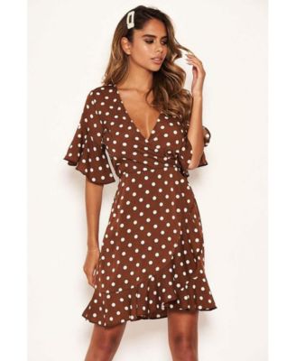ax paris polka dot wrap dress