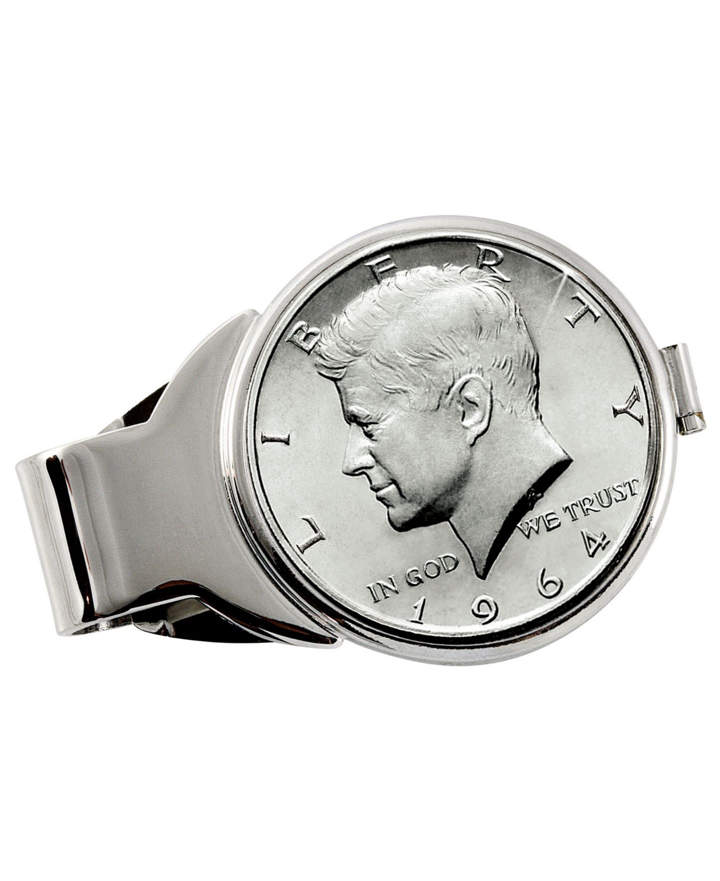 Мужской зажим для денег American Coin Treasures с монетой JFK Half Dollar 1964 года — фото 1