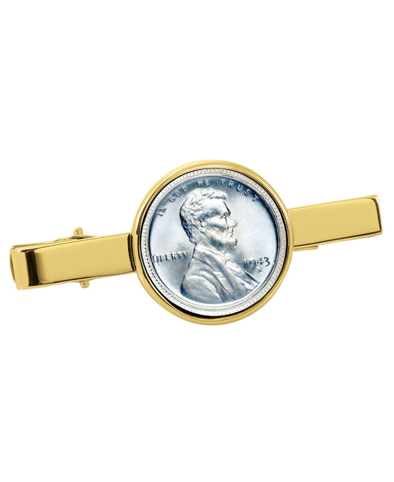 1943 Lincoln Steel Penny Coin Tie Clip
