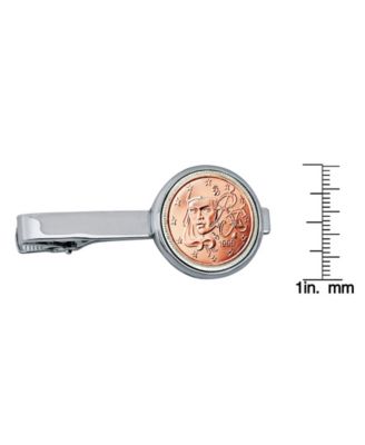 American Coin Treasures French 2 Euro Bar Coin Tie Clip 5590₽