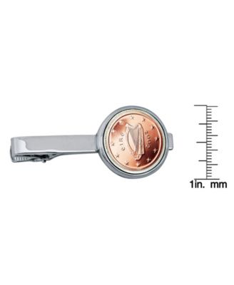 Сокровища американской монеты Сокровища Американской монеты Ирландский зажим для галстука с монетой в 2 евро