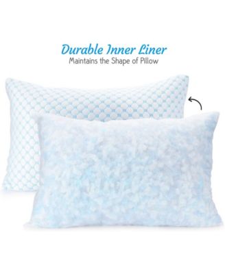 Heat and Moisture Reducing Ice Silk and Gel Infused Memory Foam Pillow, Standard/Queen