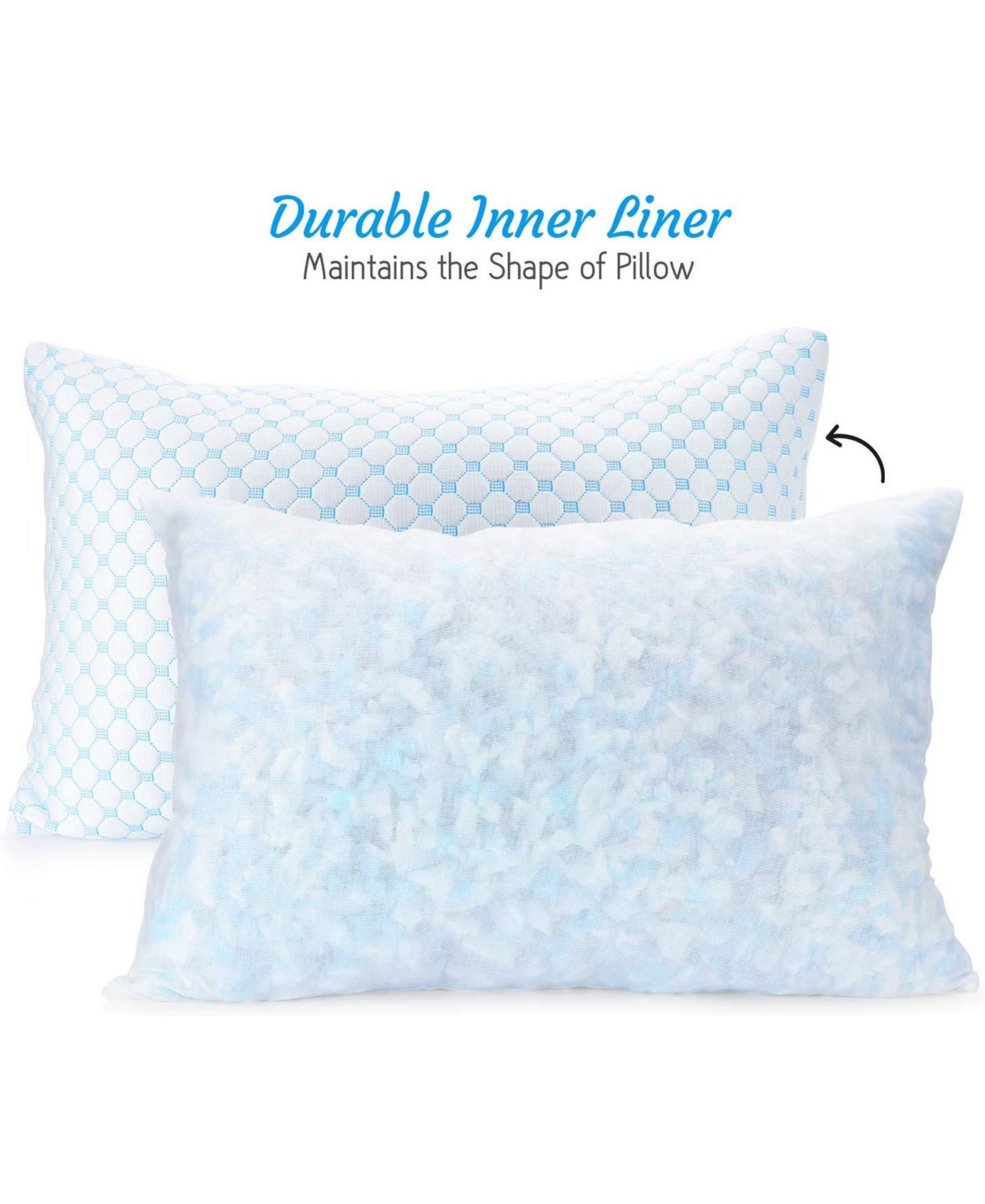 Nestl Heat and Moisture Reducing Ice Silk and Gel Infused Memory Foam Pillow