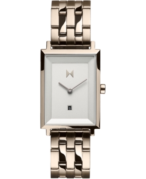 image of Mvmt Women-s Nomad Land Beige Gold-Tone Stainless Steel Bracelet Watch 24mm