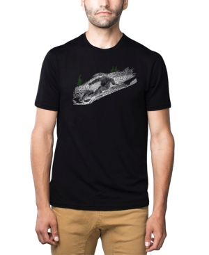 La Pop Art Men's Premium Word Art T-shirt - Ski