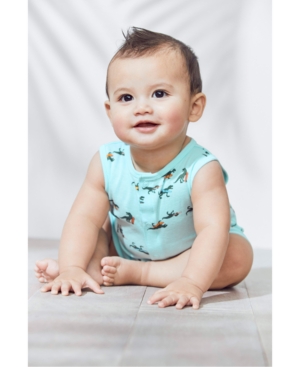 Carter's Baby Boys Cotton Dino-Print Romper