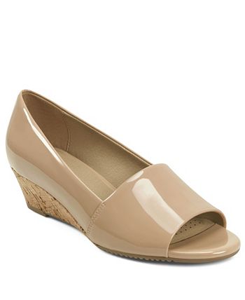 Aerosoles Application Low Wedge Peep Toe Macy s