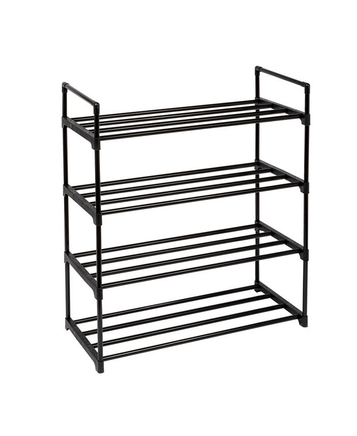 Honey Can Do 4Shelf Black Modular Shoe Rack Macy's