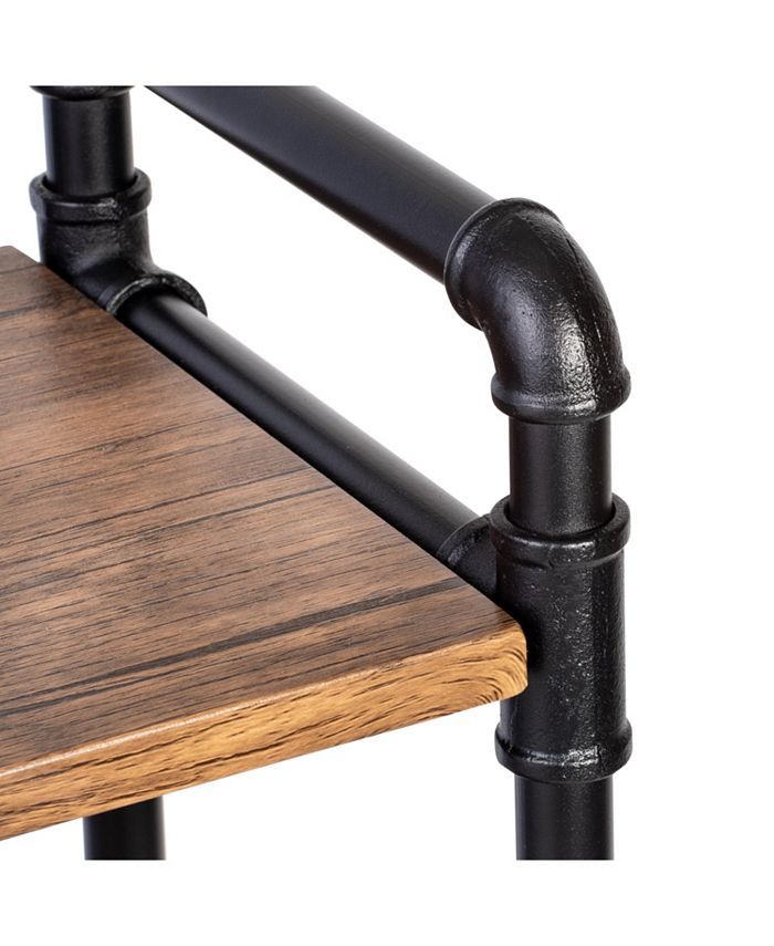 Honey Can Do 3Tier Industrial Black Bookshelf Macy's