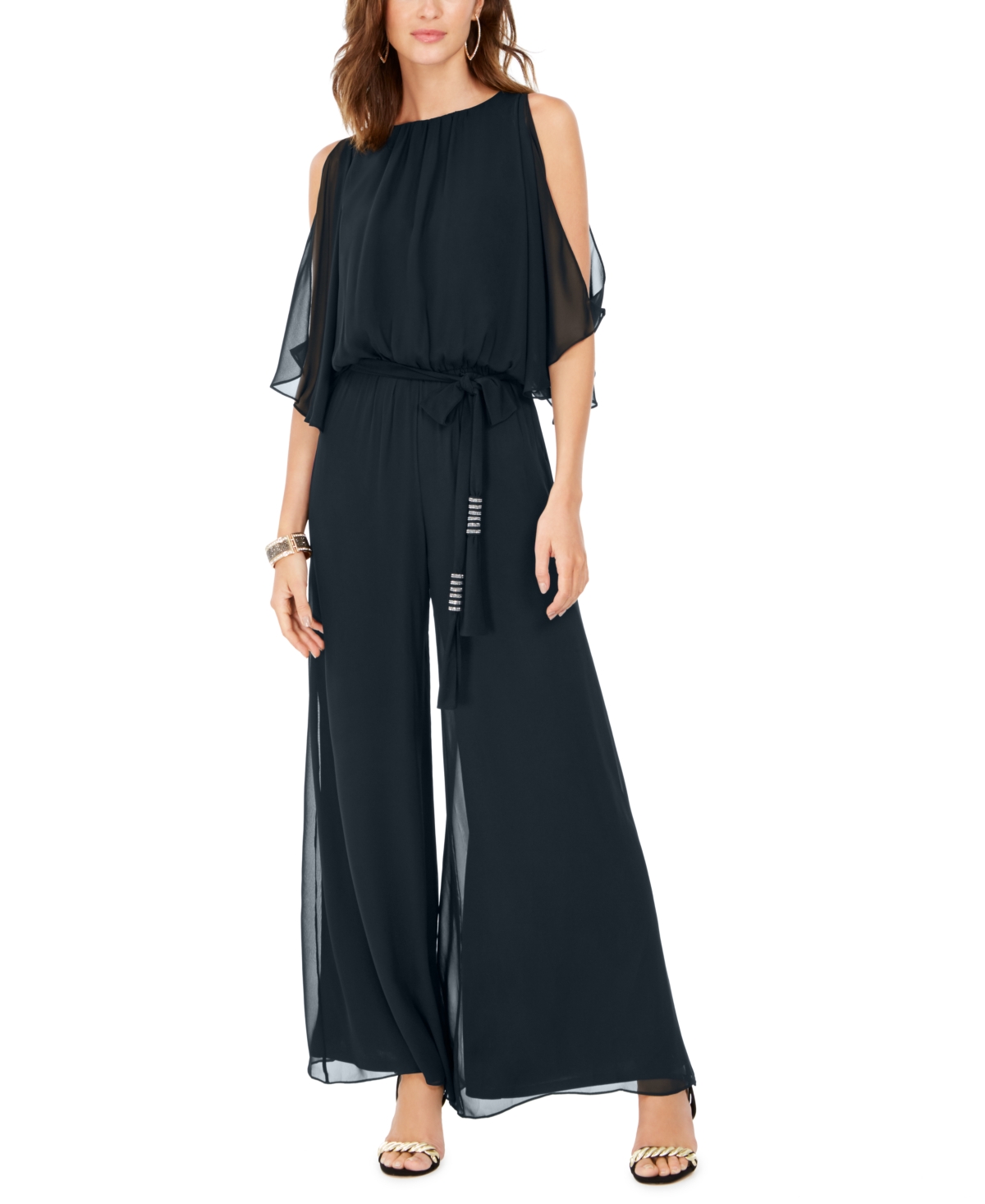 Blouson Jumpsuit - Navy Blue